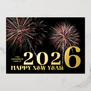 Custom Fireworks GOLD HAPPY NEW YEAR 2023 PHOTO