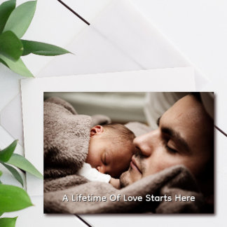 Custom First Father’s Day Card From Parents To Son