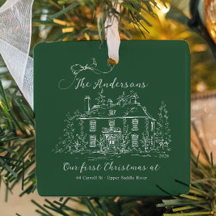 Custom First Home Christmas Ornament