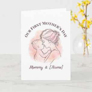Custom First Mother’s Day Card for New Mum
