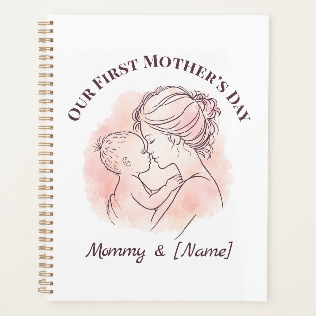 Custom First Mother’s Day Planner for New Mum (Front)