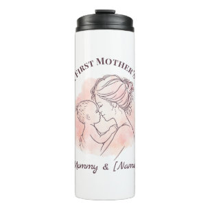 Custom First Mother’s Day Thermal Tumbler