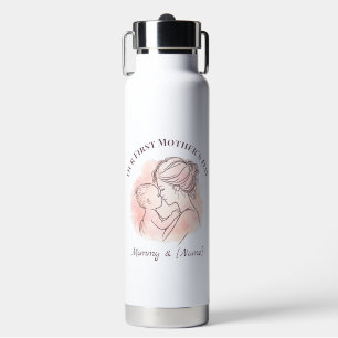 Custom First Mother’s Day Water Bottle for New Mum