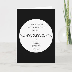 Custom First Mother's Day New Mama Card