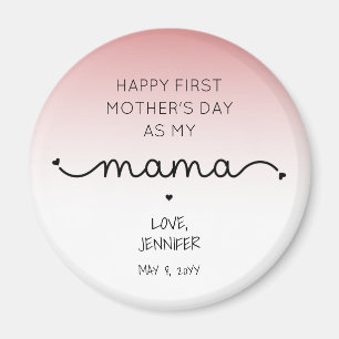 Custom First Mother's Day New Mama Keepsake Gifts Magnet