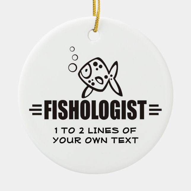 Custom Fish Ceramic Tree Decoration (Front)