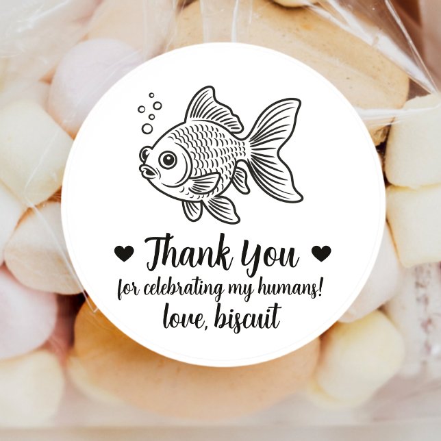 Custom Fish Wedding Favour Stickers (Creator Uploaded)