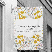 Custom Flag Booth Flower Market Tent Banner