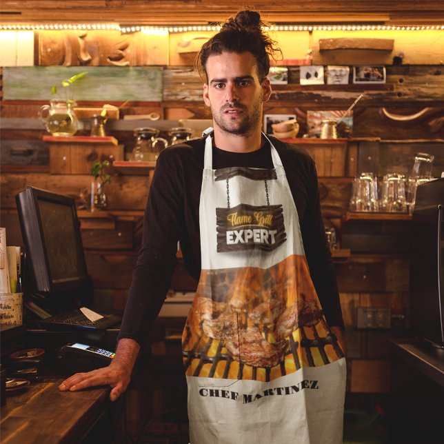 Custom Flame Grill Expert Apron (Creator Uploaded)