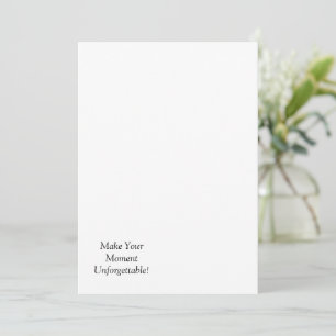Custom Flat Announcement Card 