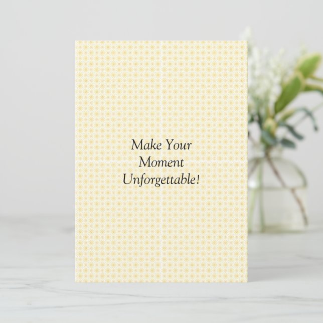 Custom Flat Announcement Card  (Standing Front)