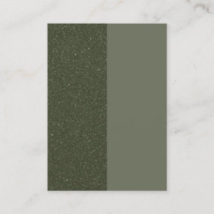 Custom Flat Loyalty Card – Moss Green Split Design
