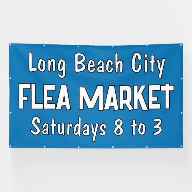 Custom Flea Market Banner (Horizontal)