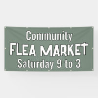 Custom Flea Market Banner
