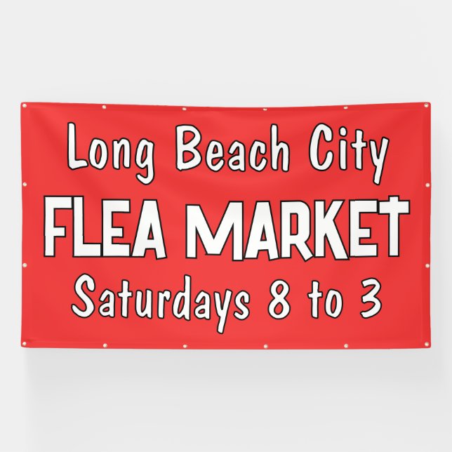 Custom Flea Market Banner (Horizontal)