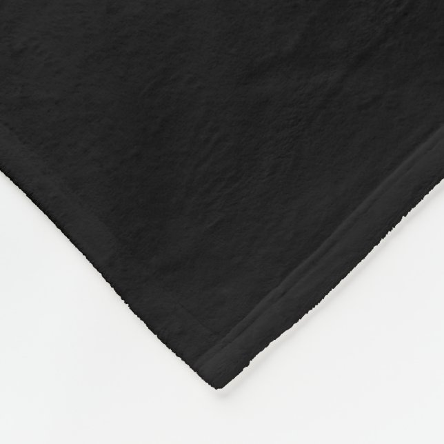 Custom Fleece Blanket Black (Corner)