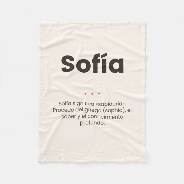 Custom fleece blanket: name and its meaning blanket (Front)