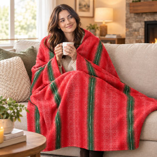 Custom Fleece Blanket | Photo Logo Name