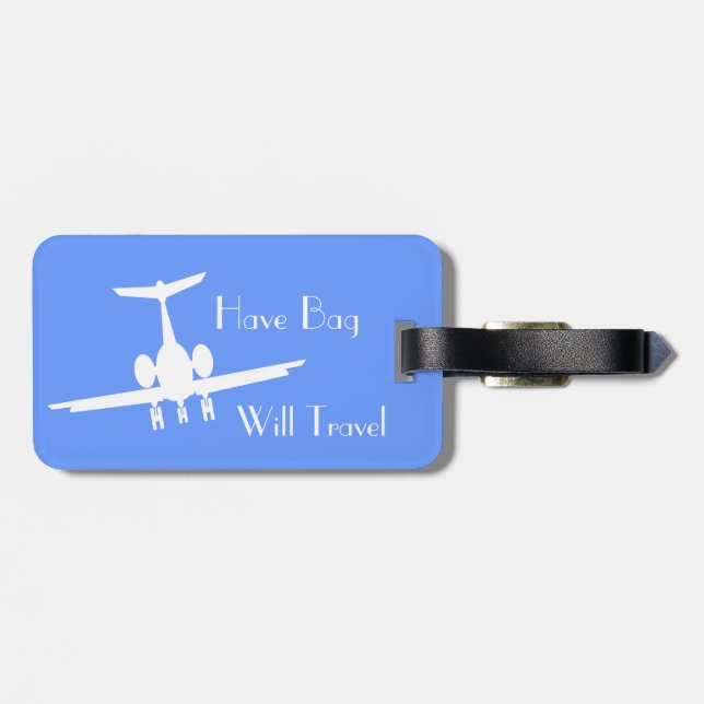 Custom Flight Attendant Luggage Identity Tag (Back Horizontal)