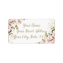 Custom Floral Address Labels