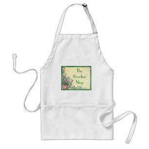 Custom Floral Background Aprons