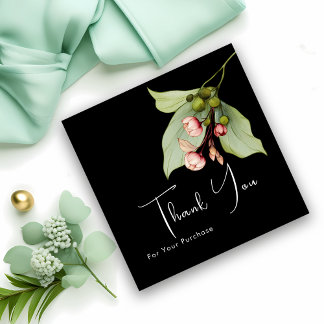 Custom Floral Business "Thank You" Insert Card