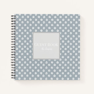 Custom floral guest book