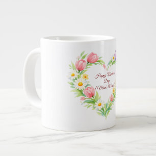 Custom Floral Heart Mother’s Day Mug