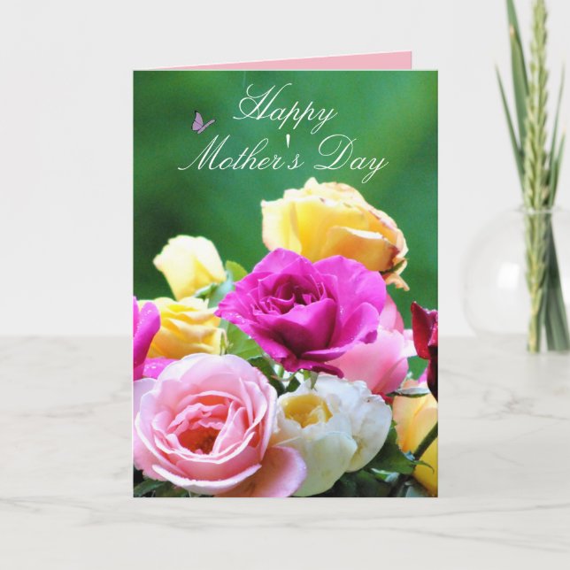 Custom Floral Mother's Day Card (Front)