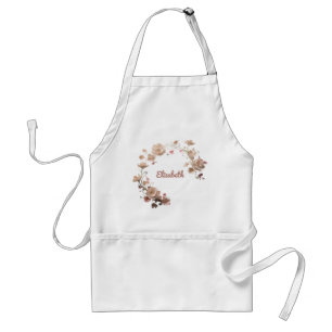 Custom Floral Name Apron