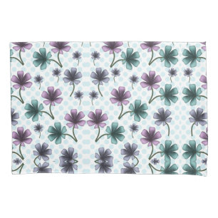 Custom  floral Pattern Blanket Pillowcase