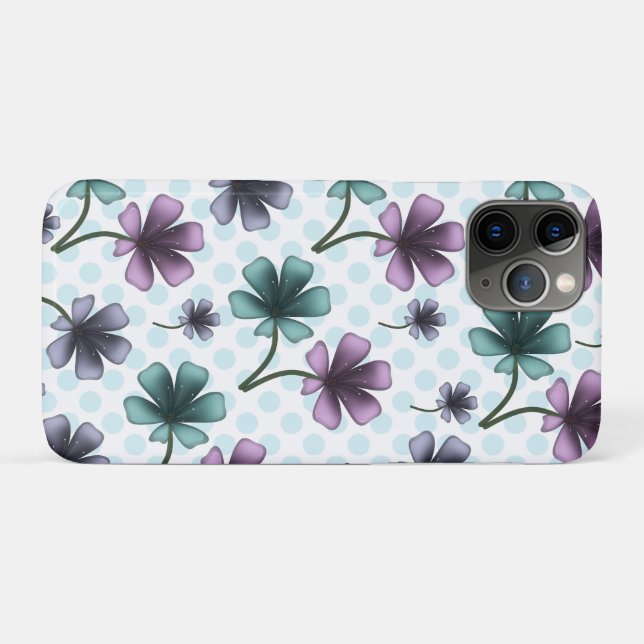 Custom floral pattern gift iPhone / iPad case (Back (Horizontal))