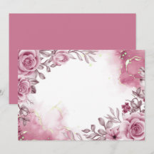 Custom Floral Pink Rose