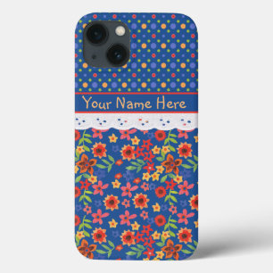 Custom Floral, Polkas, Faux Lace iPad Mini Case