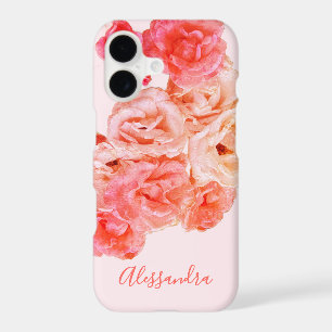 Custom Floral Retro Botanical Pastel Pink Romantic