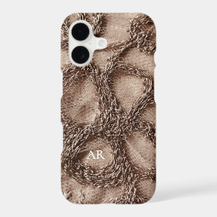 Custom Floral Rose Gold 3D Embroidery Look Chic
