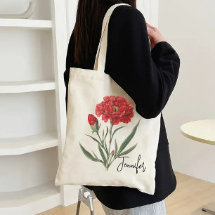 Custom Floral Tote Bag for Birthday & Mother’s Day