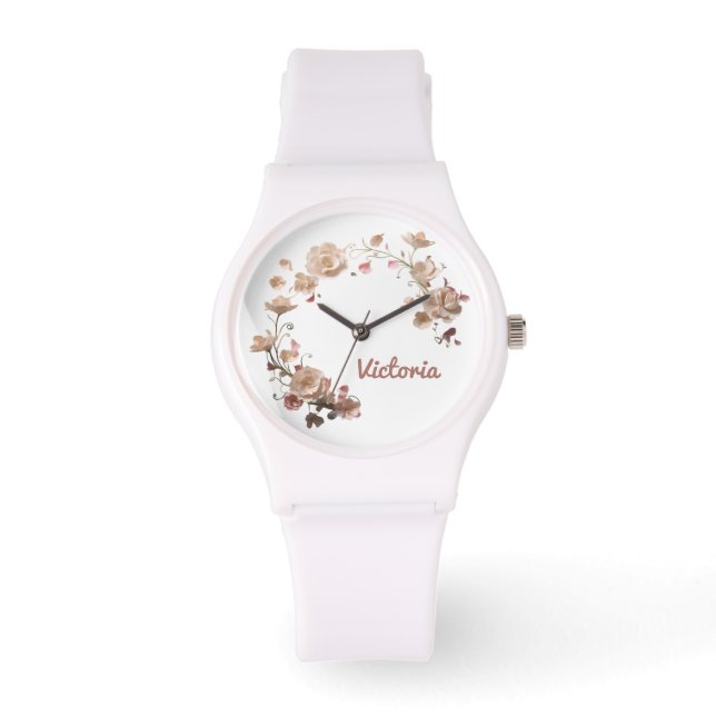 Custom Floral Watch (Front)