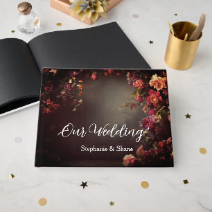 Custom Floral Wedding Guest Book