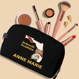 Custom Florida Flag State Flower Orange Blossom Dopp Kit