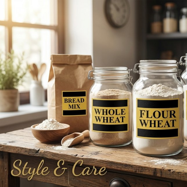 Custom FLOUR Storage Container Label for Kitchen (Custom FLOUR Storage Container Label for Kitchen)
