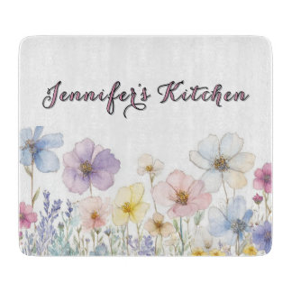 Custom Flower Cutting Board