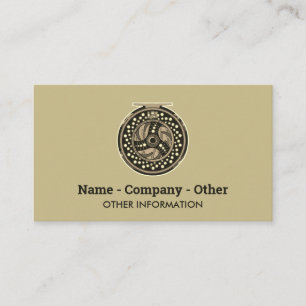 Custom Fly Fishing Reel Design Angler's Business Card