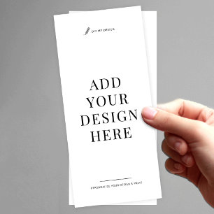 Custom Flyer Printing 4x9" Upload Your Design Rack Card