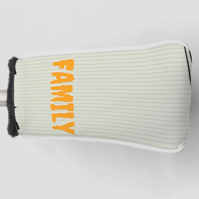 Custom Fmaily Matel Design  Golf Head Cover (Front)