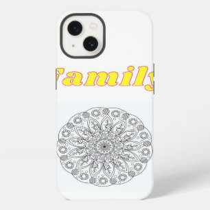 Custom Fmaily Text And Flowers Design iPhone 13 Case