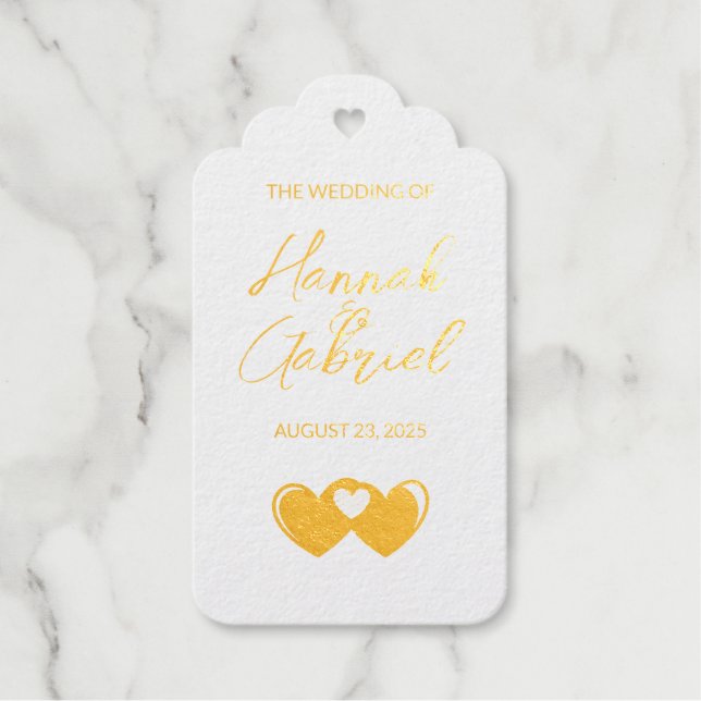 Custom Foil Favour Tags (Front)