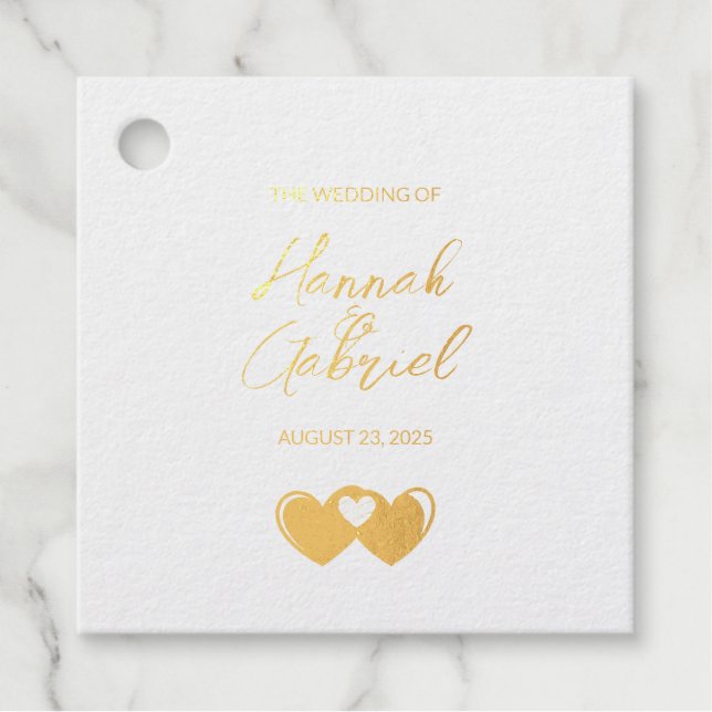 Custom Foil Favour Tags (Front)