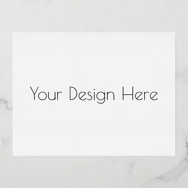 Custom  foil holiday postcard (Front)