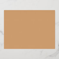 Custom Foil Postcard in Warm Sand